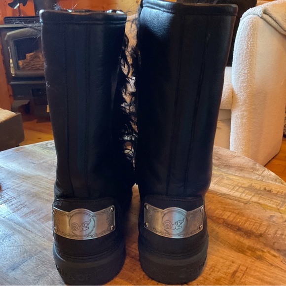 Karma of Charme Black Fur Boots. - Picture 2 of 8